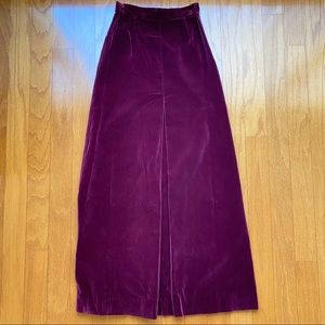 Vintage 70’s Villager holiday velvet long skirt